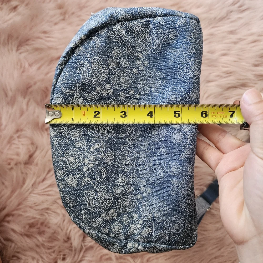 Herschel Supply Co Reid floral denim drawstring flap backpack